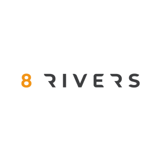 8 Rivers logo white background